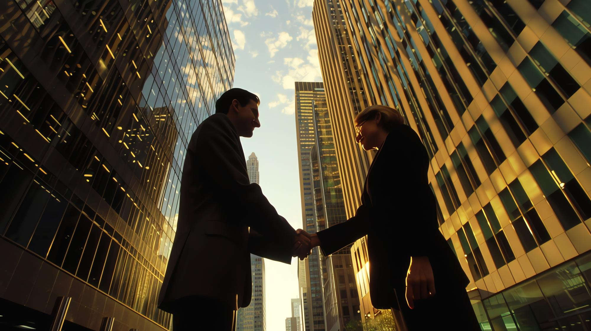 Business partnership background