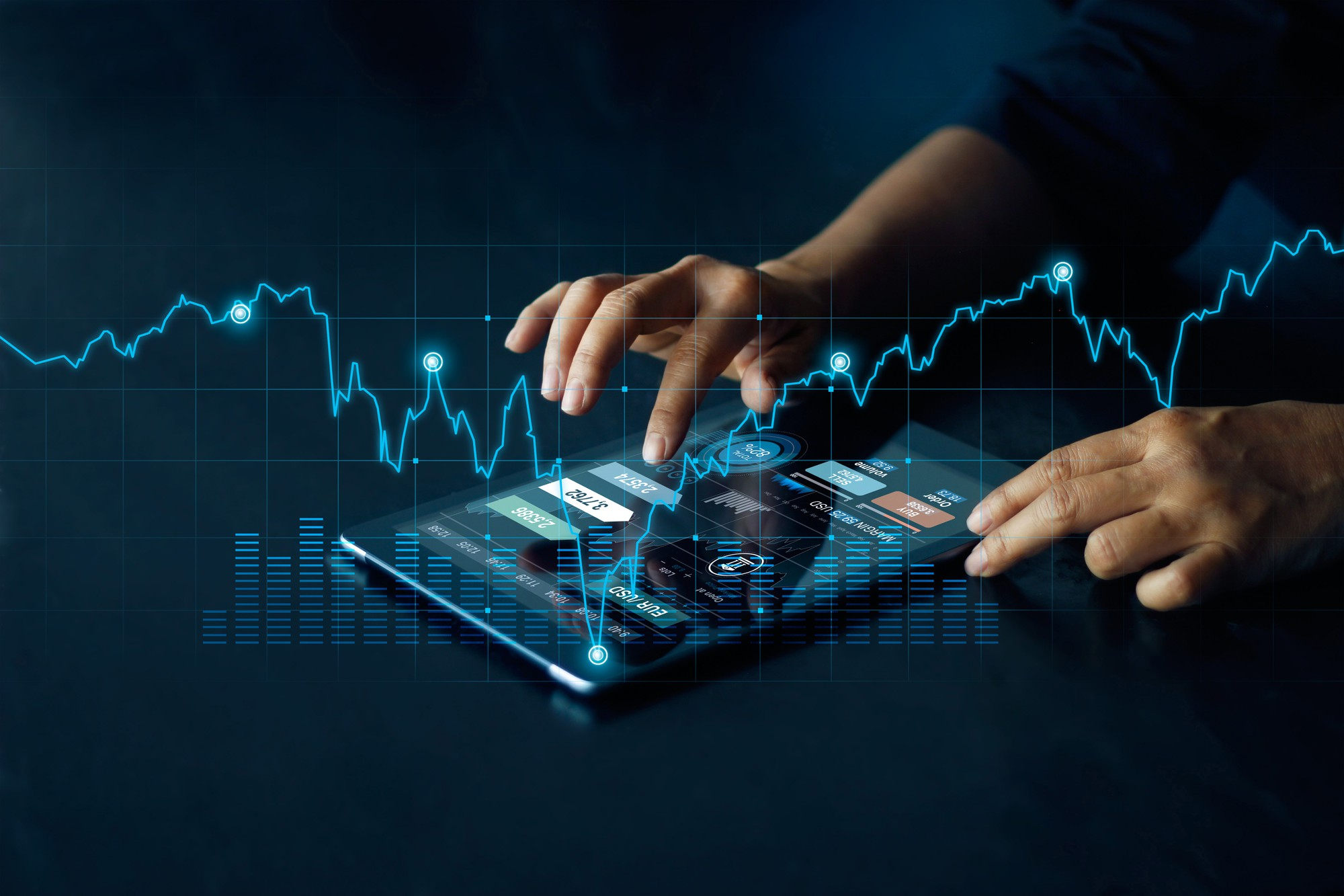 Dashboard de gestão de investidores com gráficos e análises