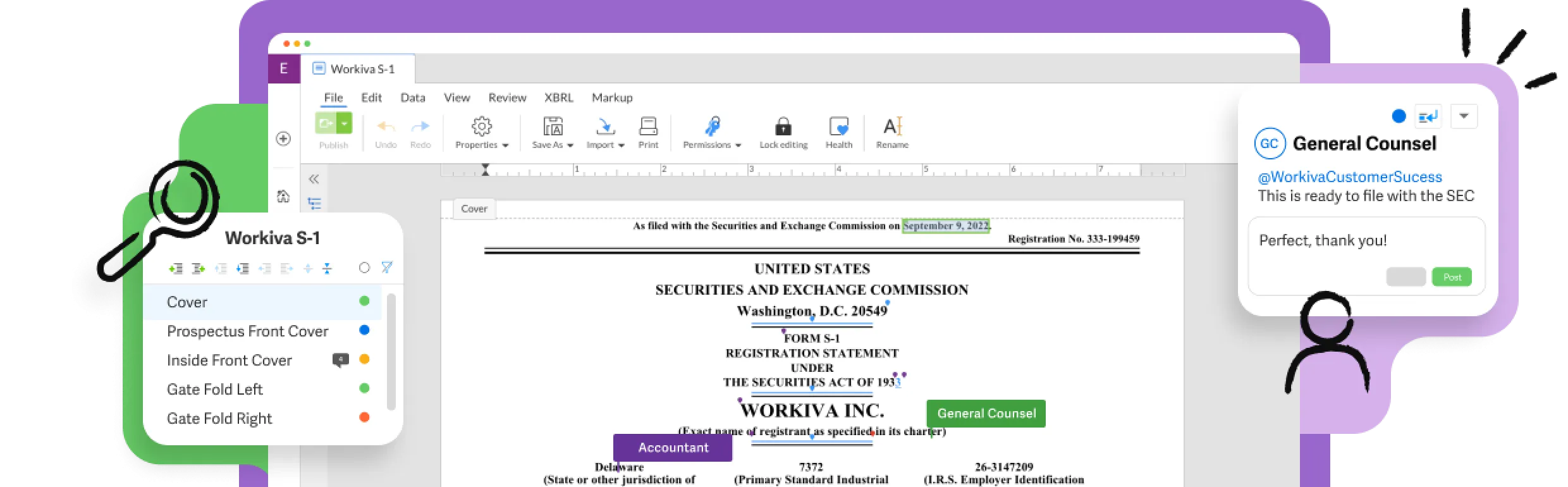 Workiva Platform - Legal and Compliance Interface